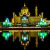 omar-ali-saifuddien-mosque-barge-night