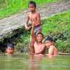 kids-playing-kuching-river