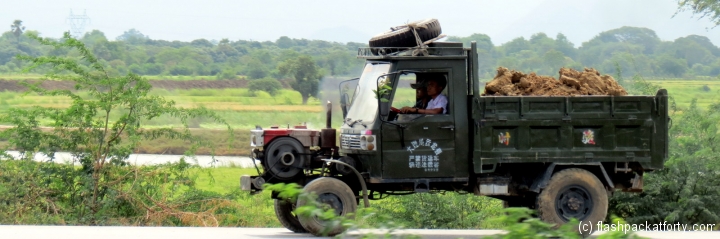 old tractor truck myanmar