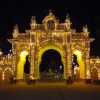 mysore-palace-gates-at-night-india