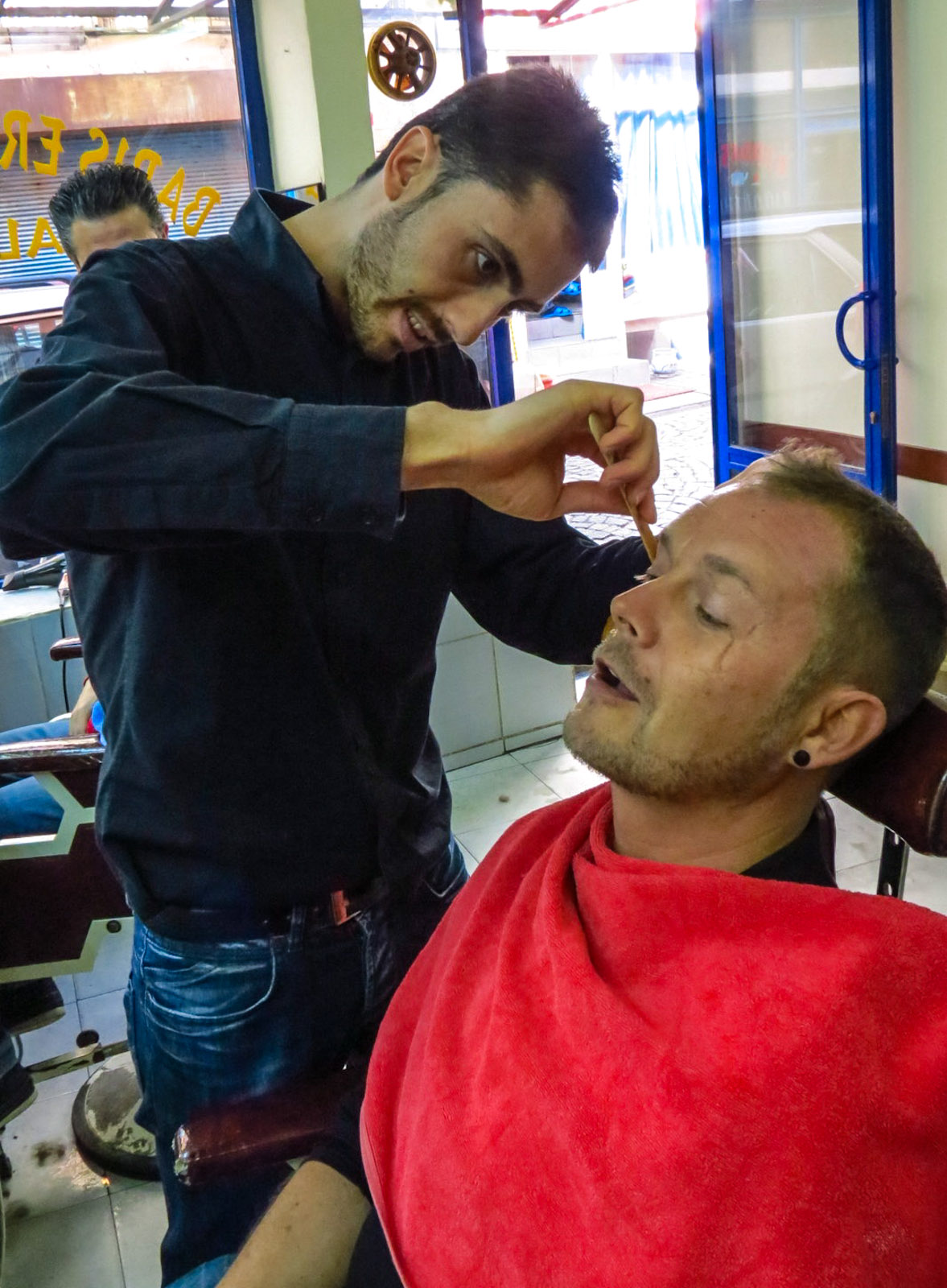 Male Pampering Getting A Shave In Turkey Flashpacking Travel Blog
