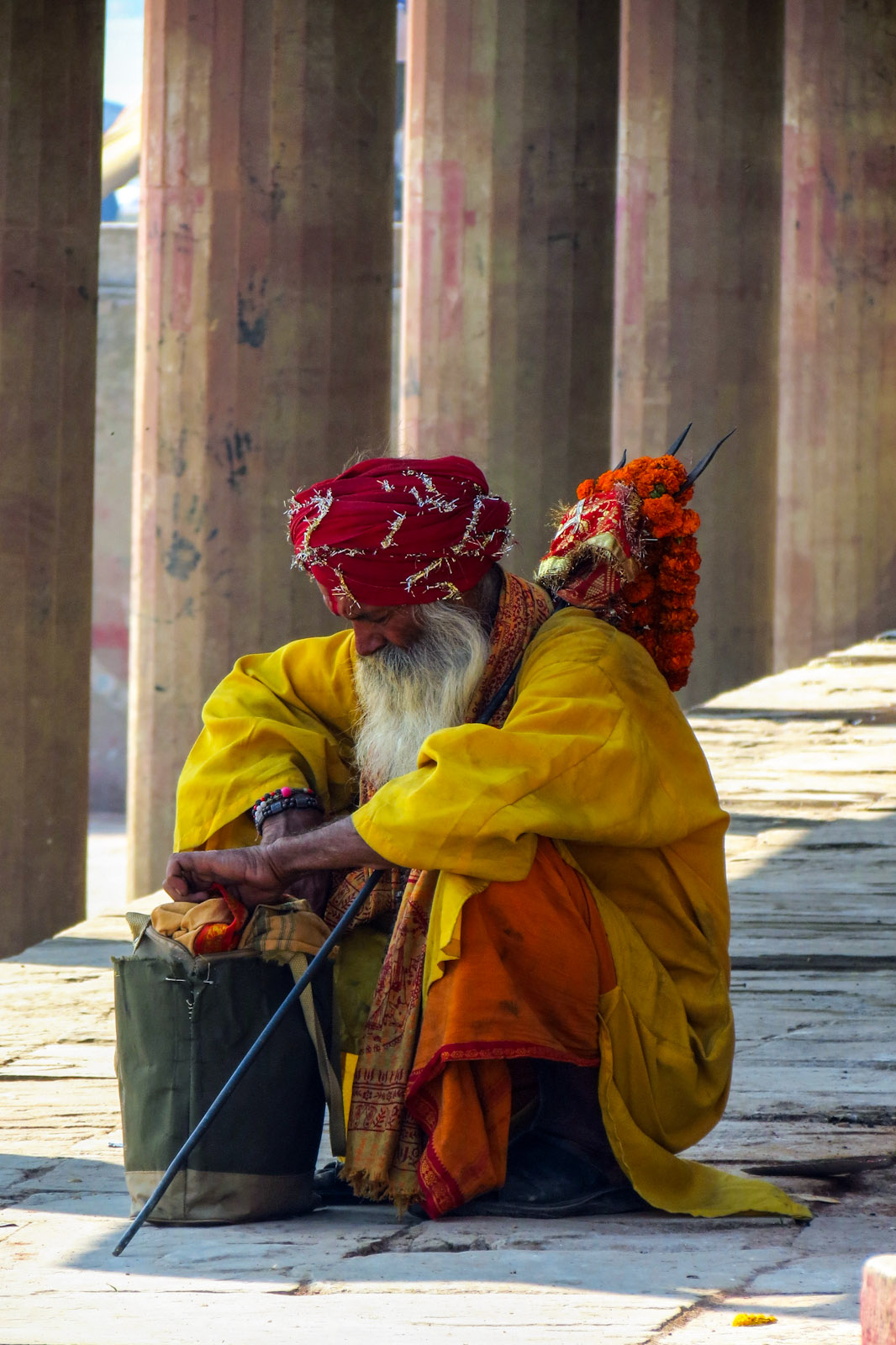 old-pilgrim-with-staff-varanasi