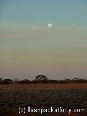 moonrise from the Ghan