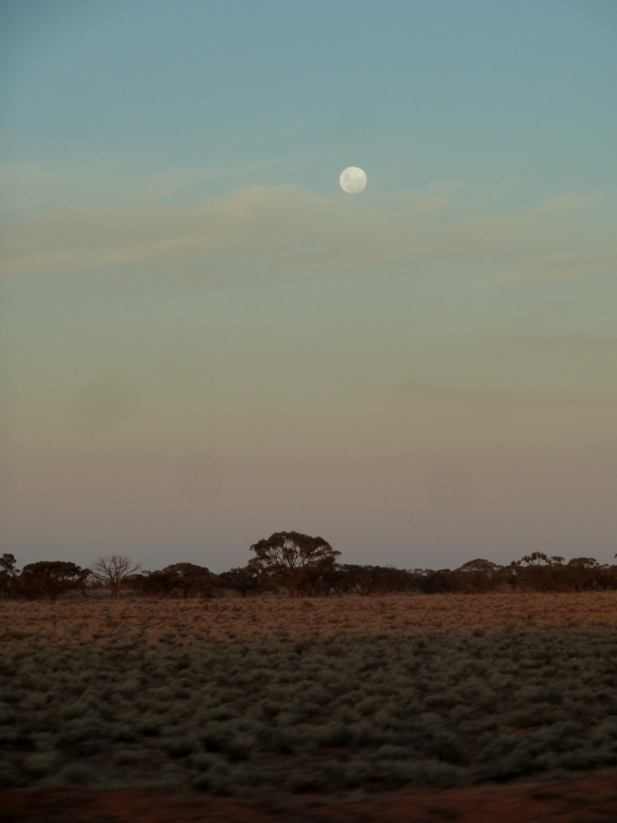 moonrise from the Ghan