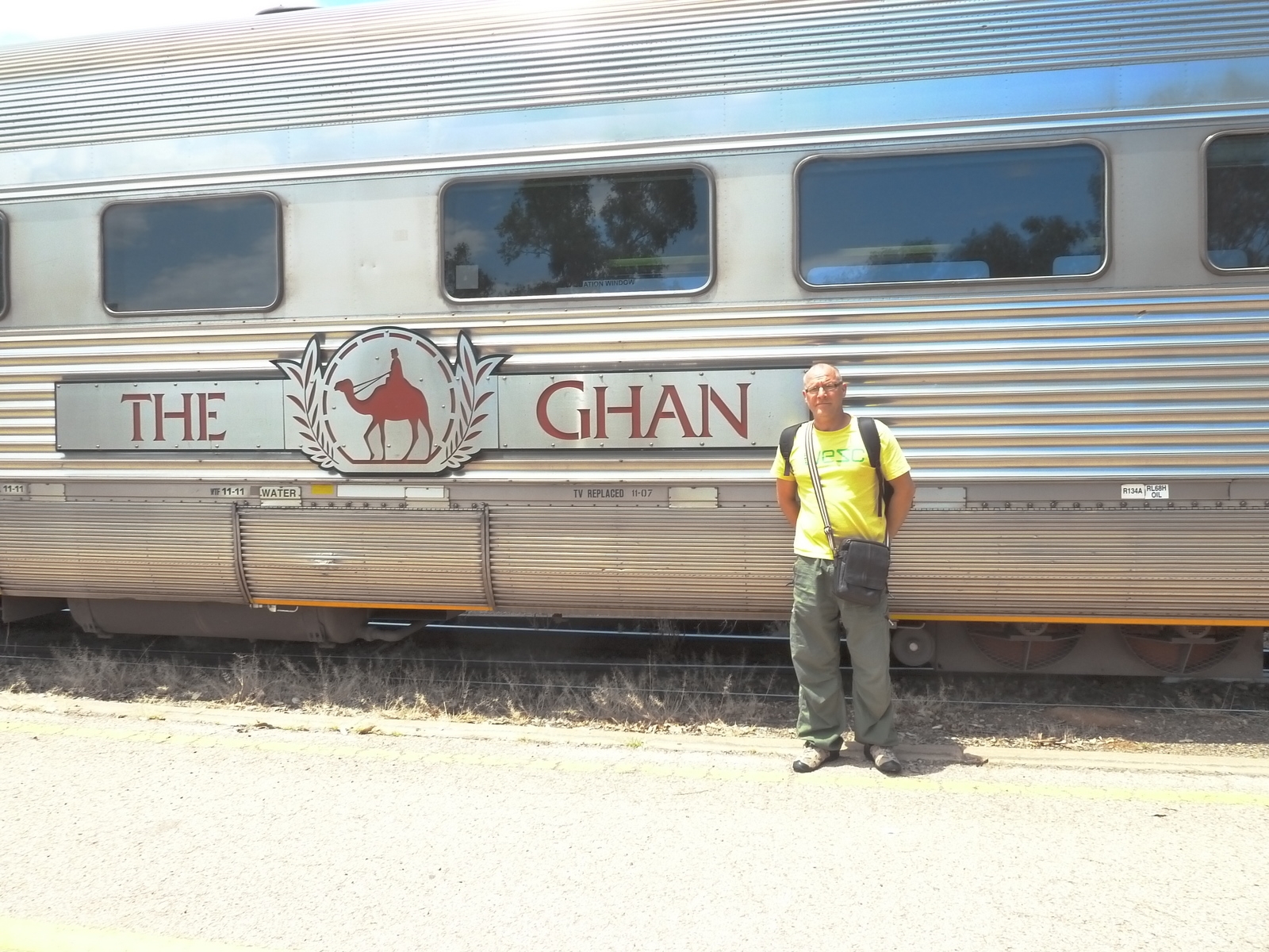 Craig with the Ghan