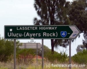 Lasseter Highway Sign