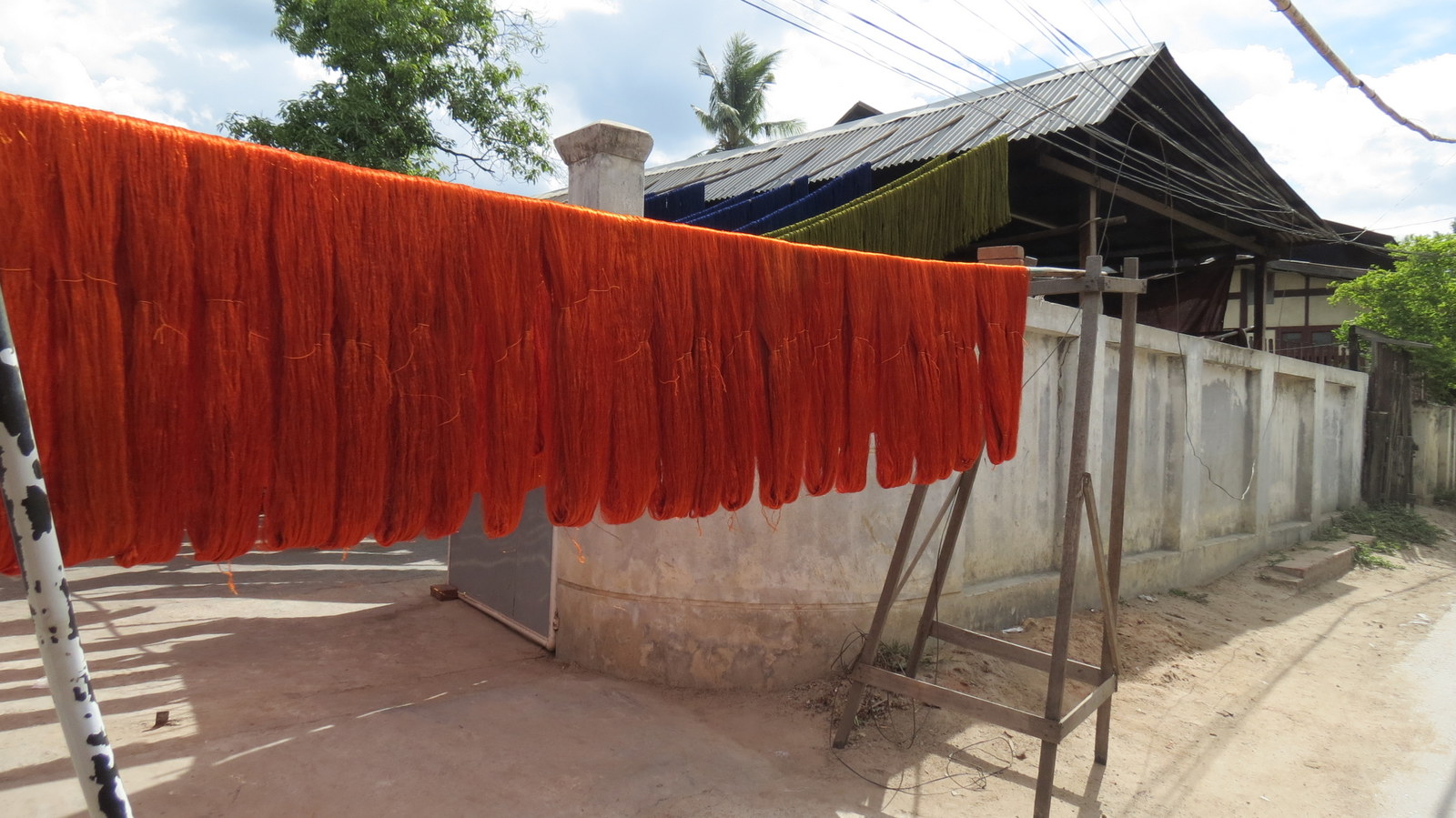 dyed-yarn-drying-amarapura