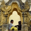 lovers at inwa temples