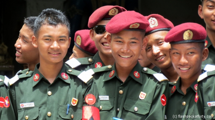 myanmar-army-team-at-bagan-temple