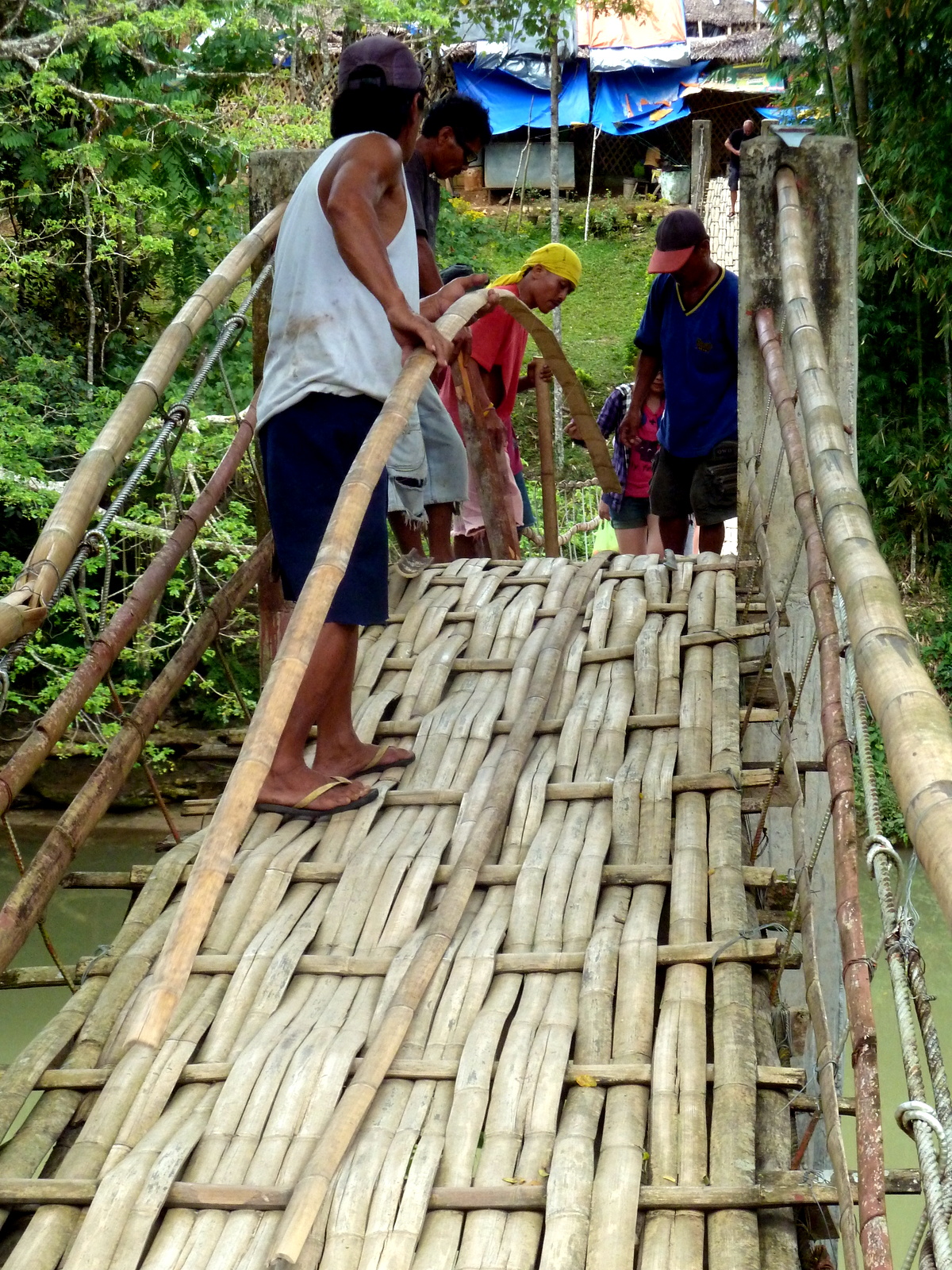 bamboo-bridge-repair-bohol