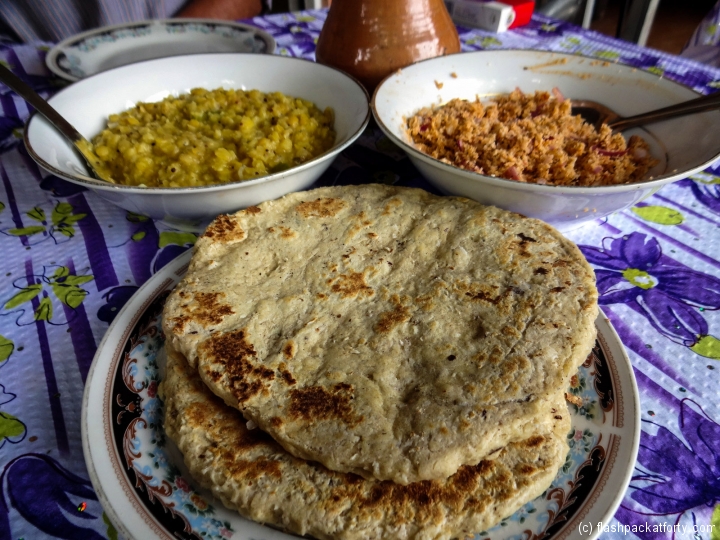 coconut-roti-and-sambal-with-dal-sri-lankan-breakfast