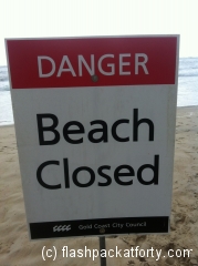 danger beach