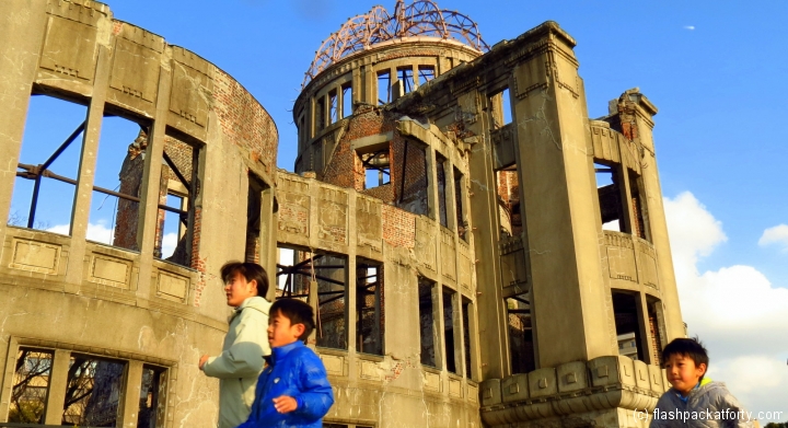Children and Hiroshima Peace Memorial