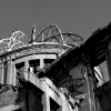 Hiroshima Peace Memorial monochrome