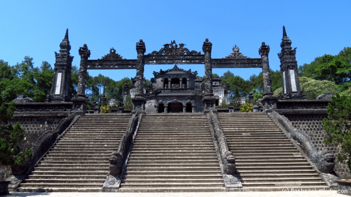 Khai dinh tomb steps hue