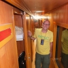 Inside vietnamese train corridor