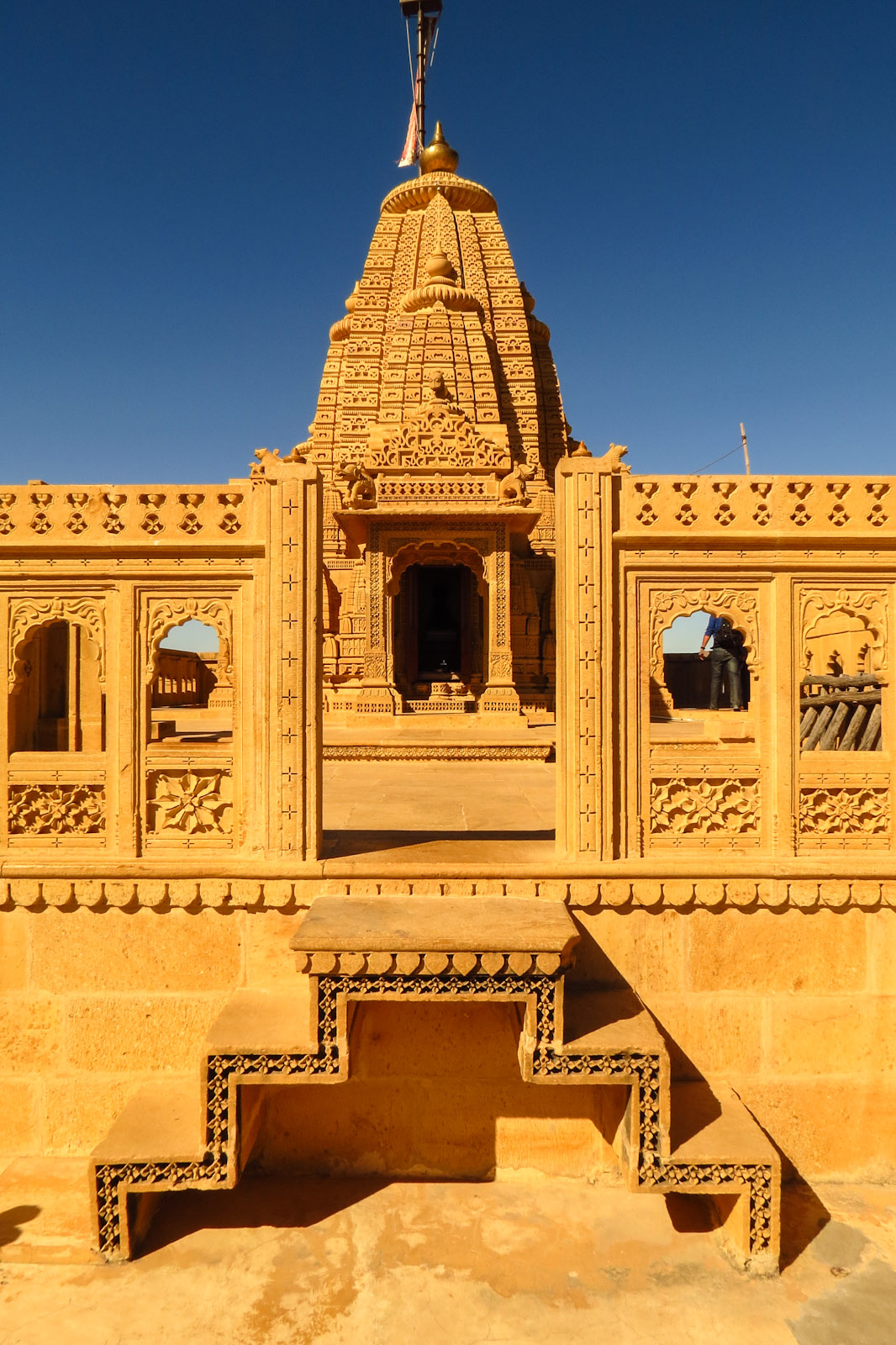jain-temple-steps-and-spire-jaisalmer