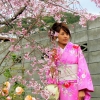 Blossom woman Kyoto Philosophers path