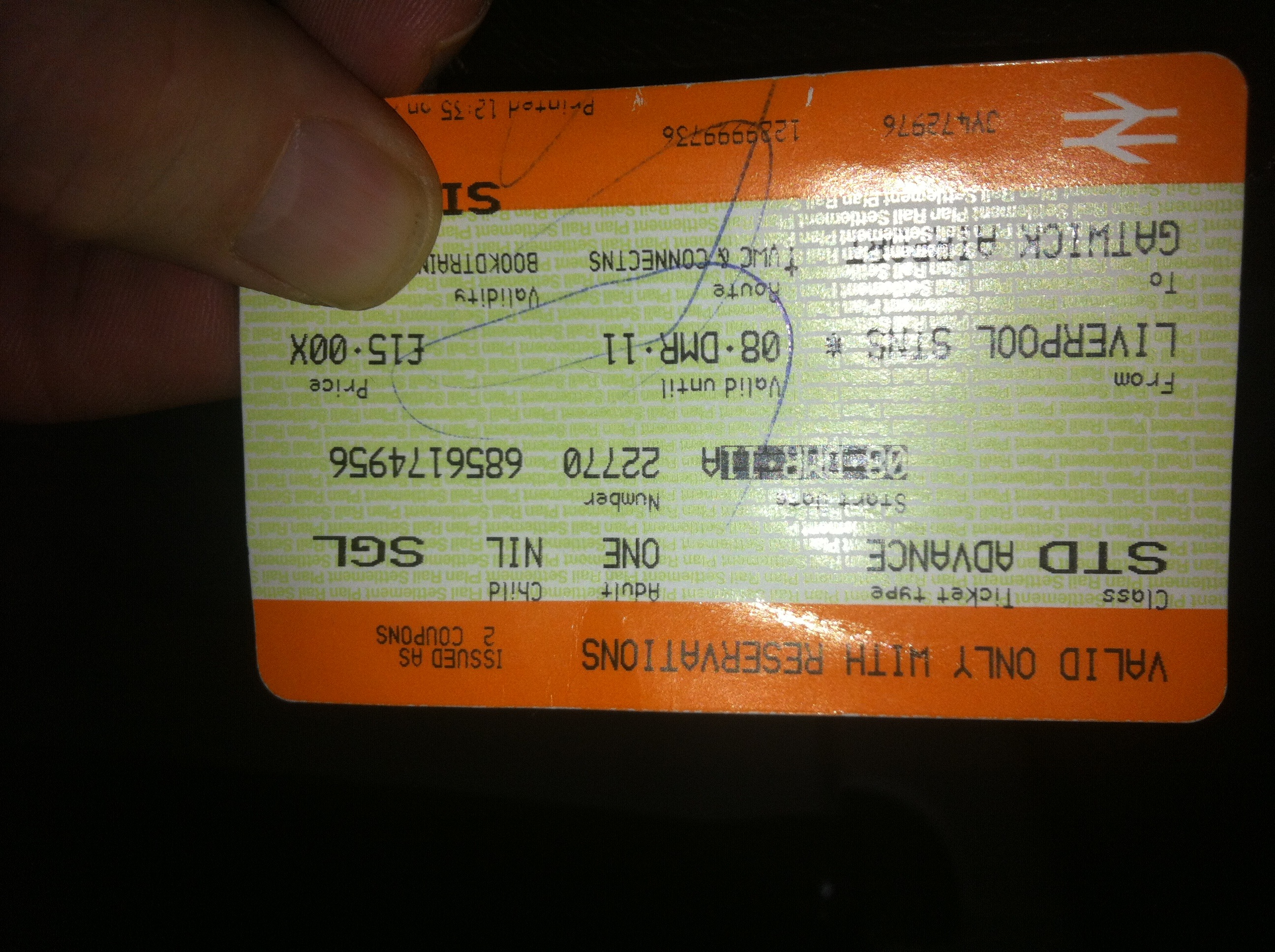 London Train Ticket