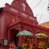christ-church-malacca-and-trishaws