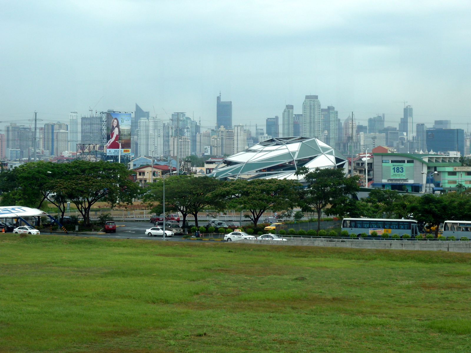 Manila skyline from airport