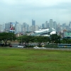 Manila skyline from airport