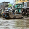 Mekong river market boats