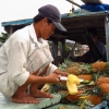 Mekong river pineapple boat