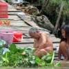 Mekong river bathing