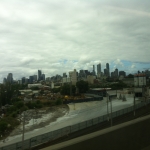 Arriving to a rather cloudy Melbourne