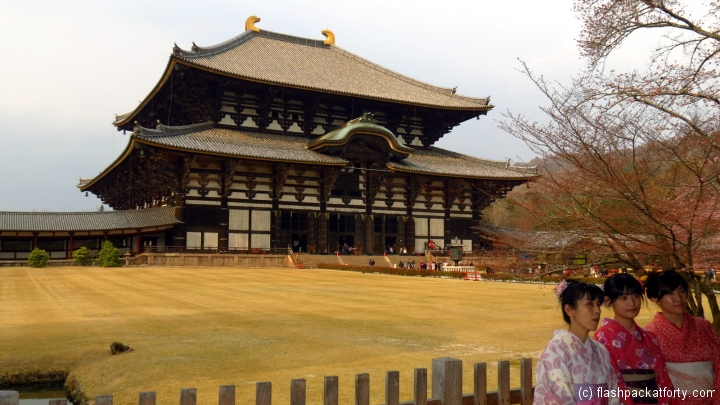 Great Buddha Hall and garden todaiji