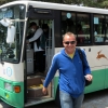 small bus at horyuji