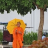 monk-and-umbrella-phnom-penh