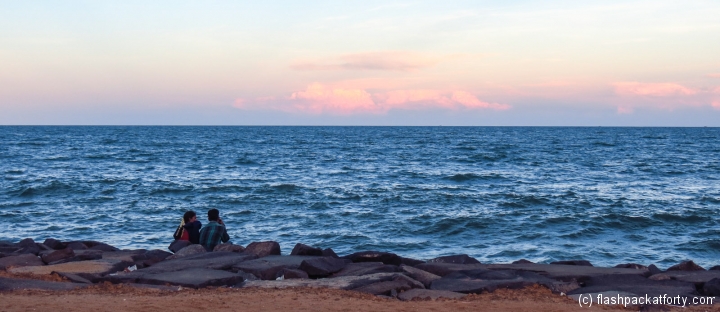 pondicherry-beach-sunset