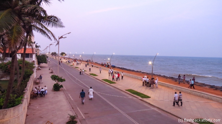 pondicherry-promenade-at-sunset