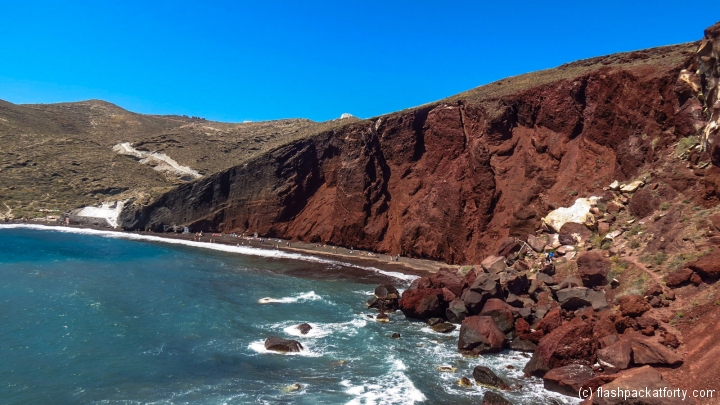 santorini-red-beach-and-cliff