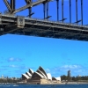 Opera House under Sydney Harbour Bridge 
