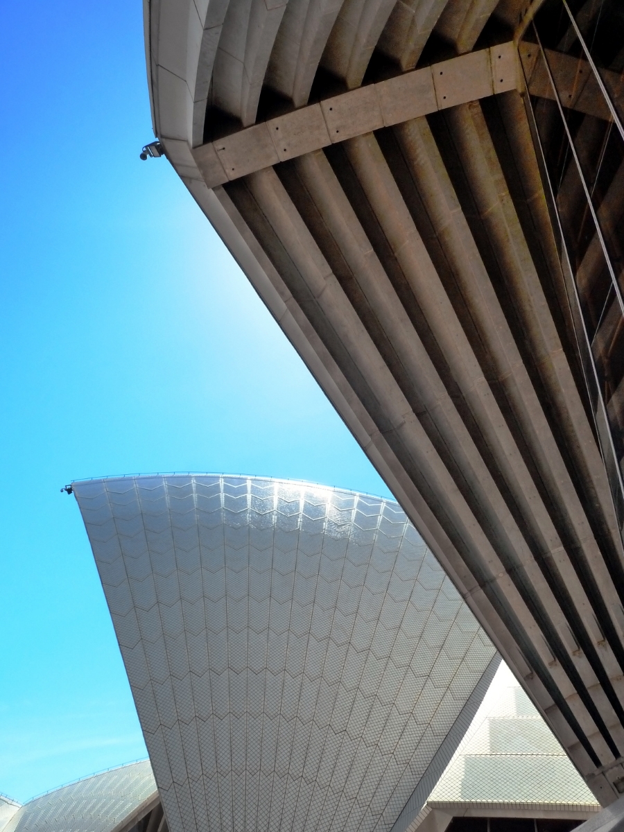 Under shells Sydney Opera House