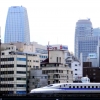Bullet train with Tokyo view