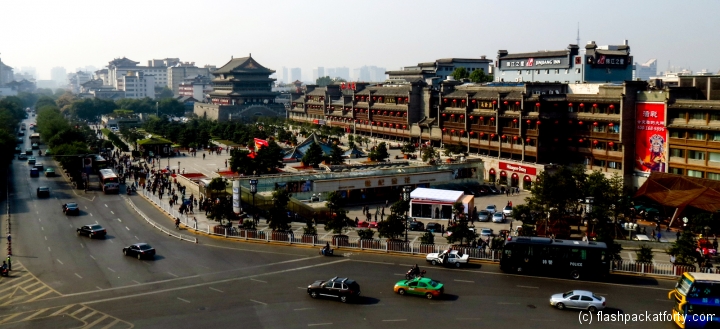 drum-tower-from-bell-tower-xian