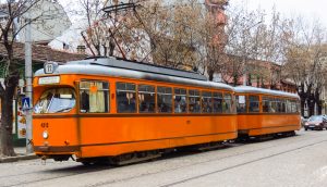 orange tram sofia